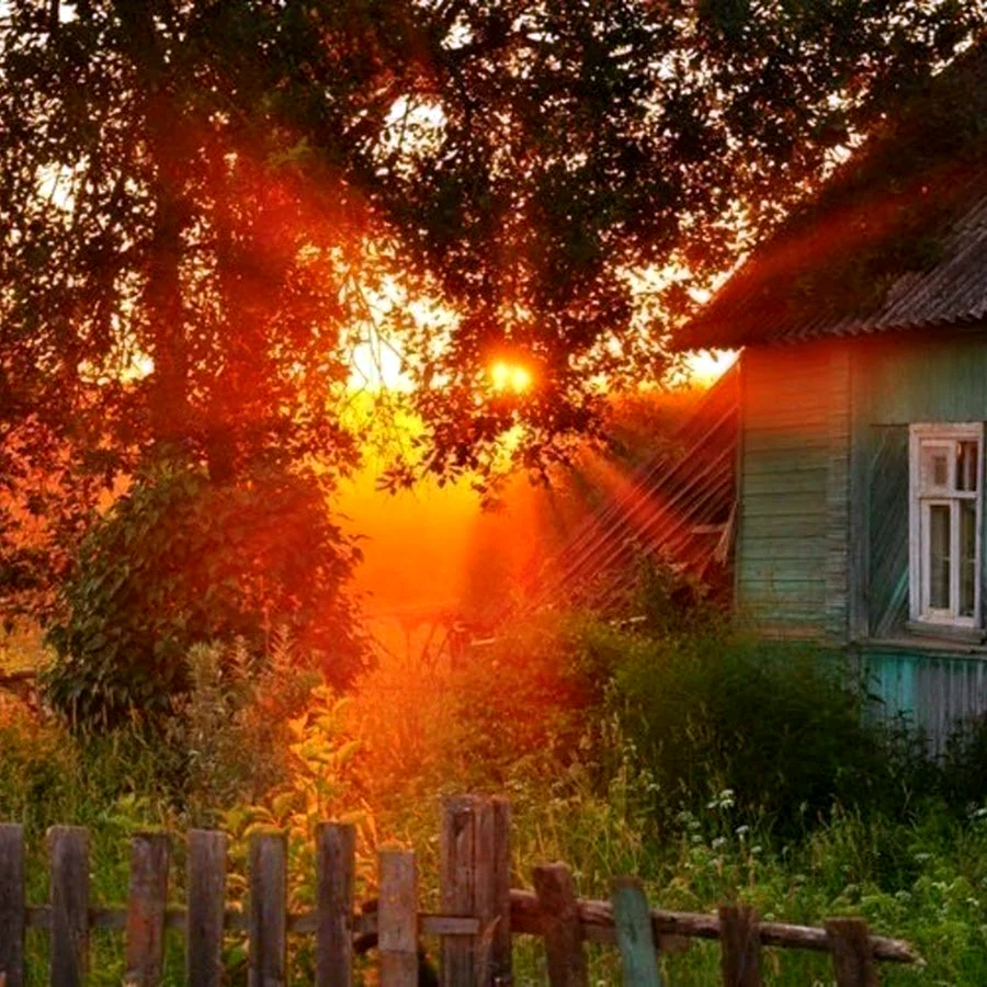 Вечер в деревне