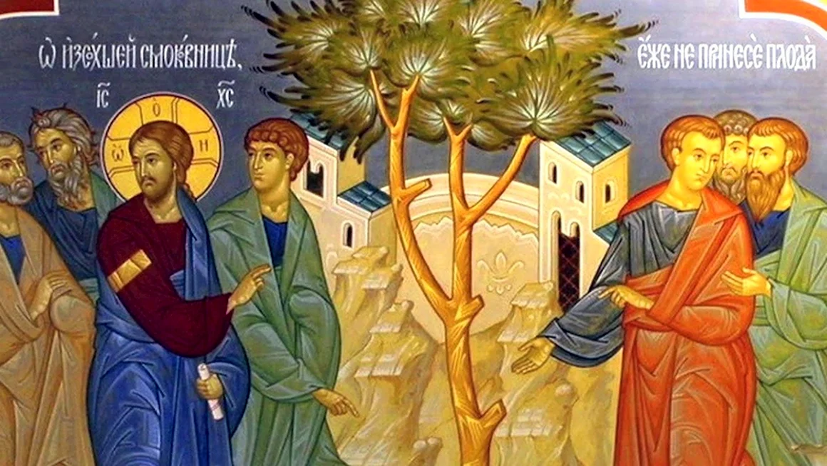 Великий понедельник проклятие смоковницы икона