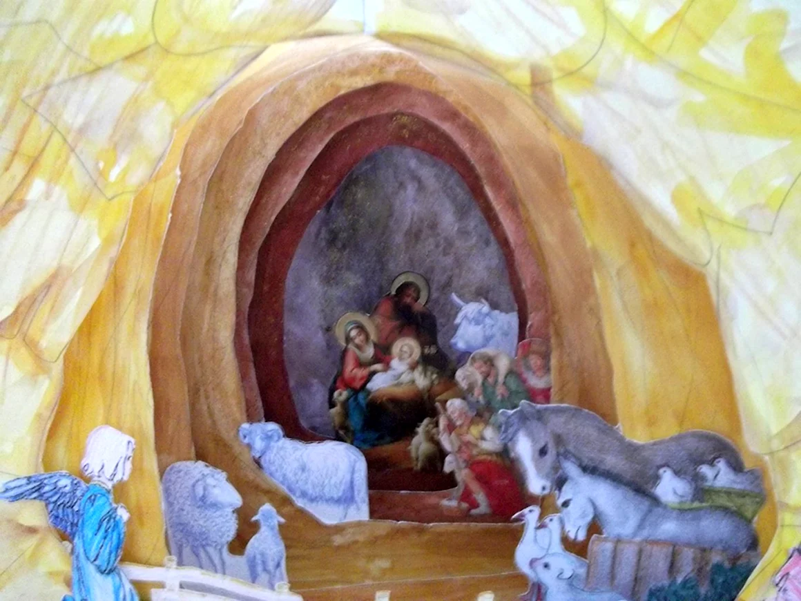 Вертеп Мария Иосиф младенец