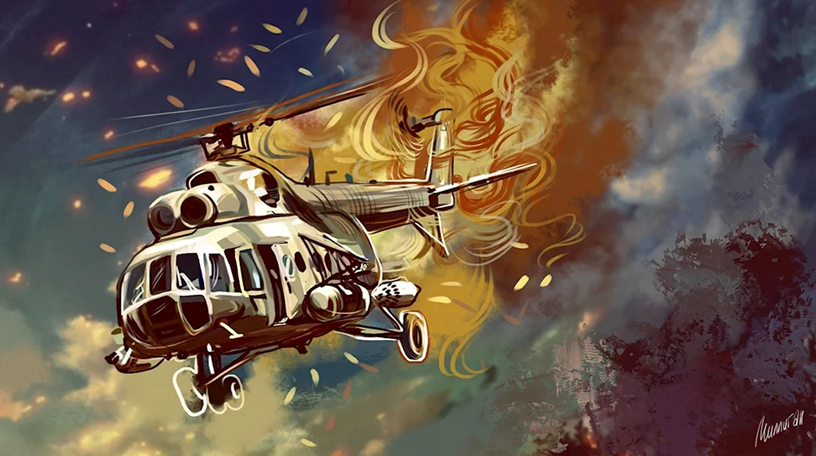 Вертолет ми-8 арт