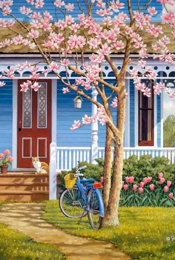 Весенняя деревенька John Sloane.