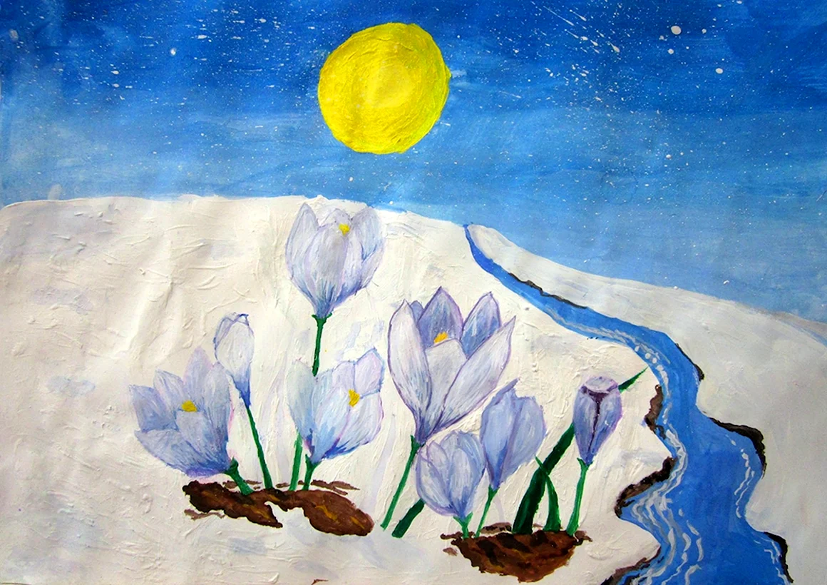 Весенняя палитра рисунок