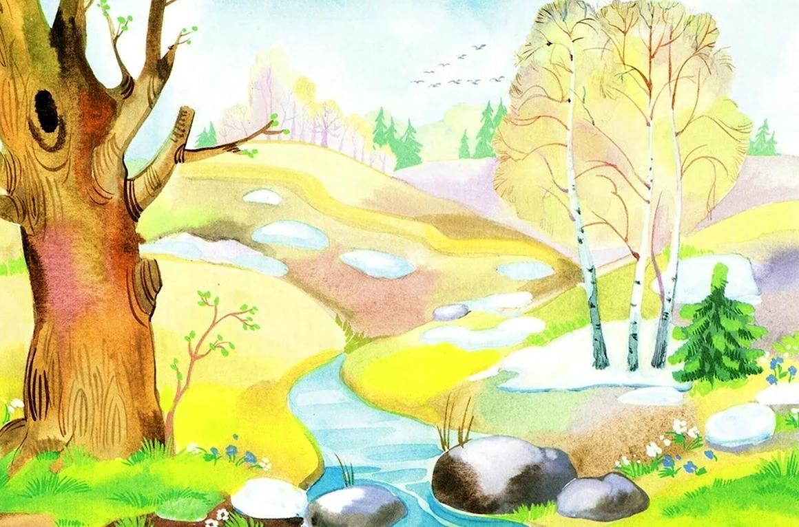 Весна рисунок
