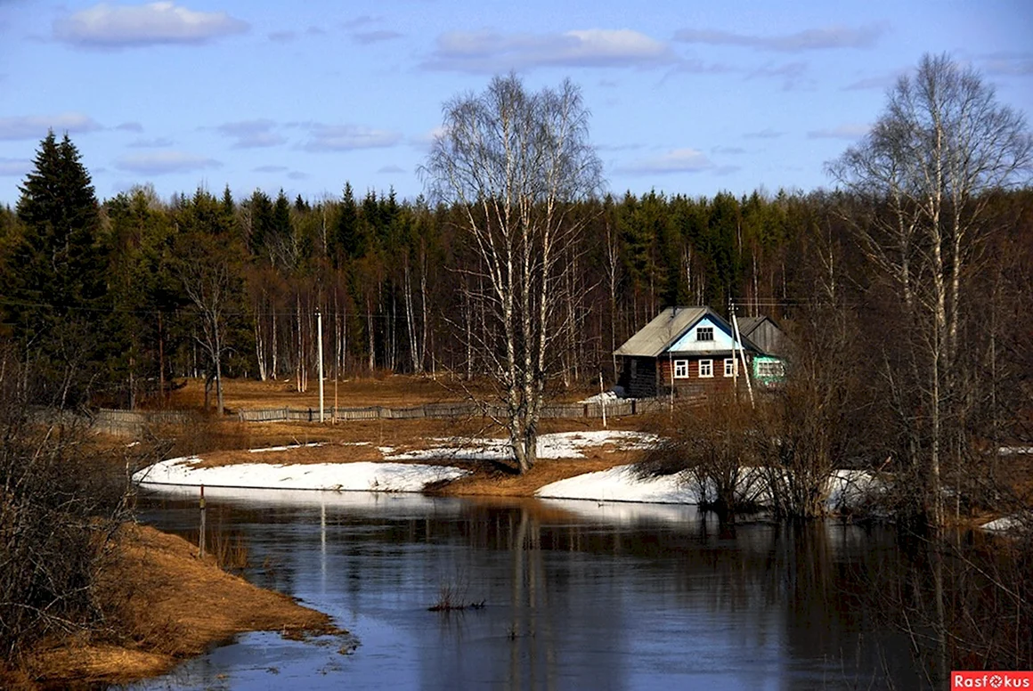Весна в деревне