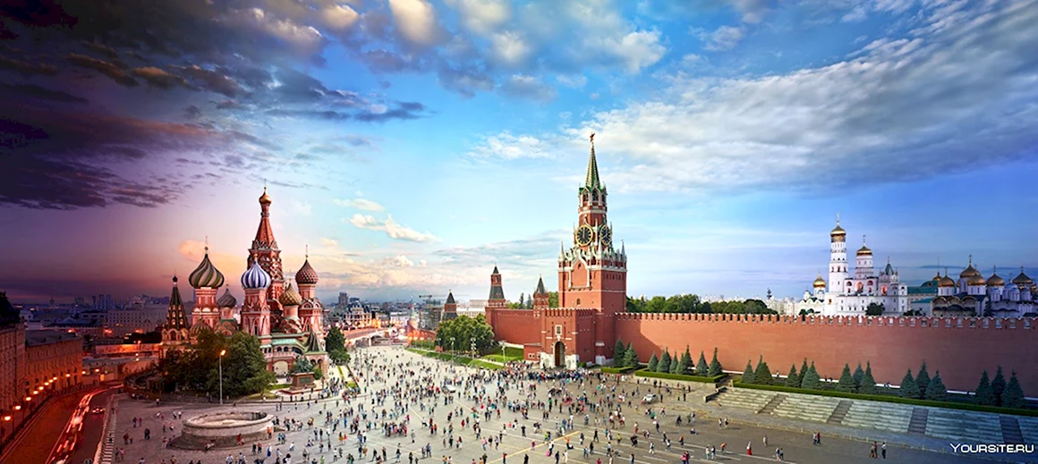 Вид красной площади в Москве
