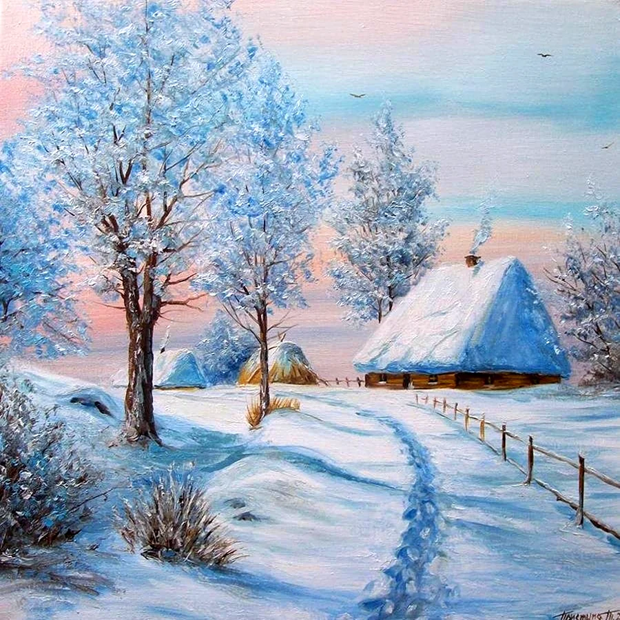 Виктор Цыганов картины зима