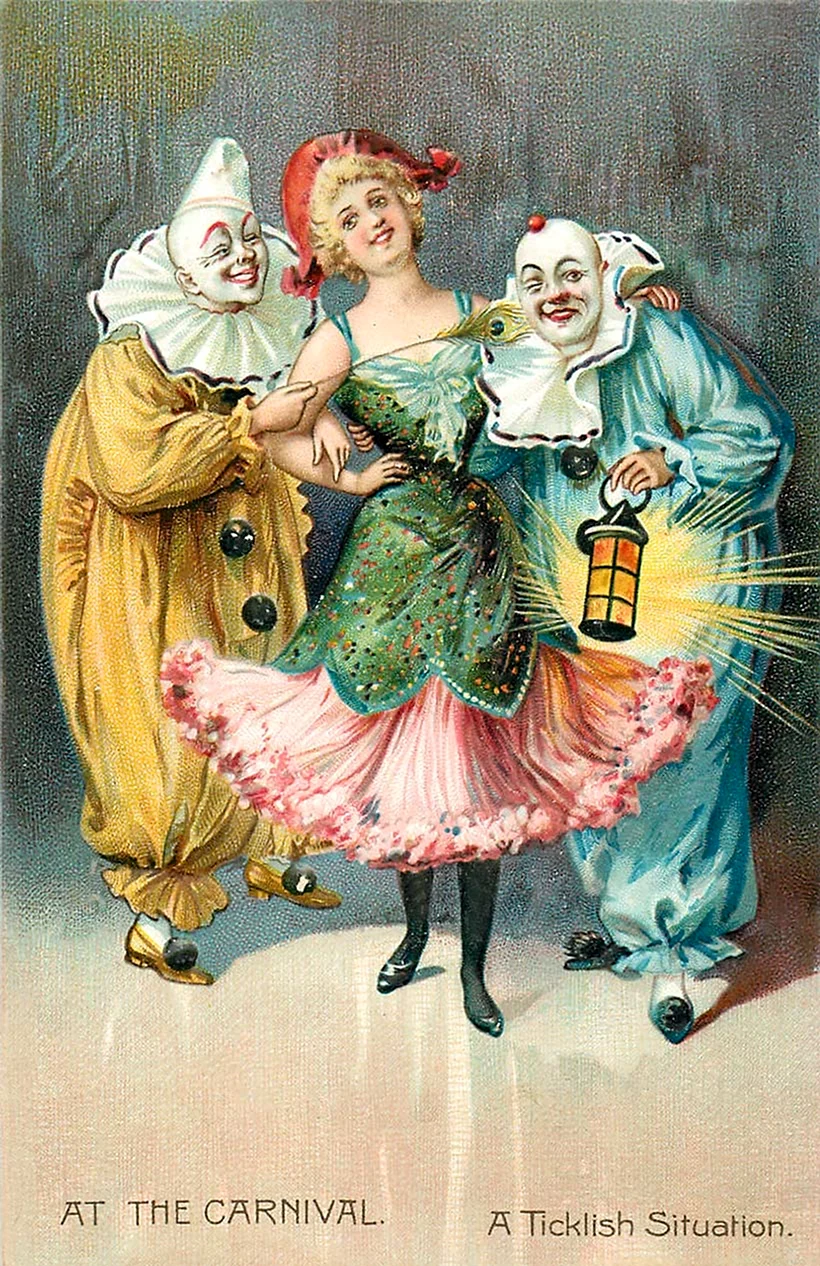 Винтажная клоунесса