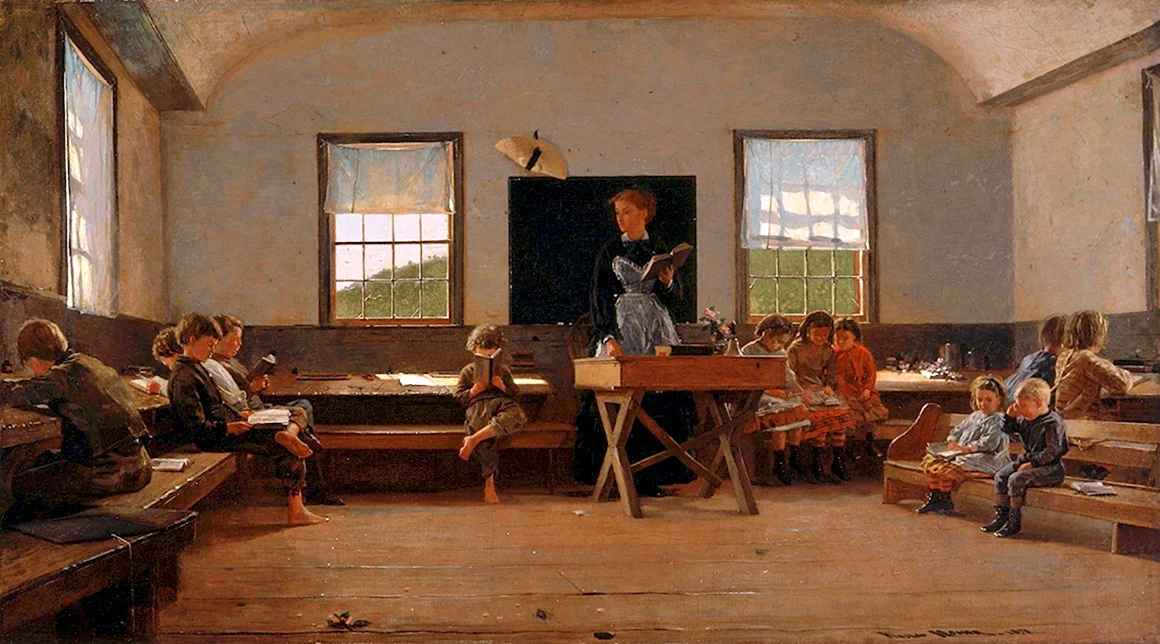 Владимир Маковский. В сельской школе. 1883