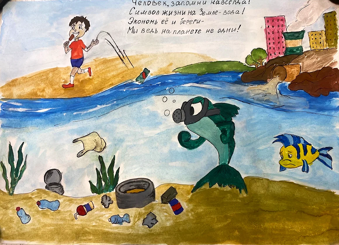 Вода рисунок