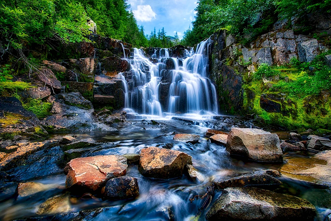 Водопад Куперля Башкирия