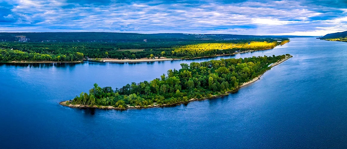 Волга река с Зольное
