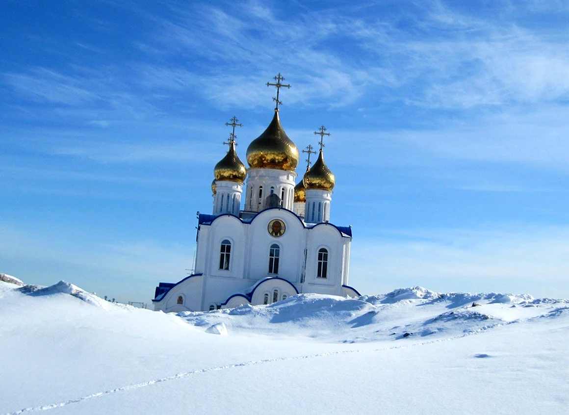 Волгоград храм зима