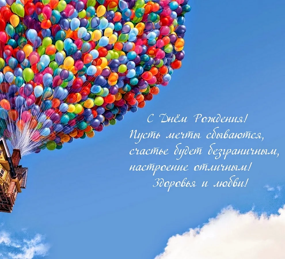 Воздушные шарики в небе