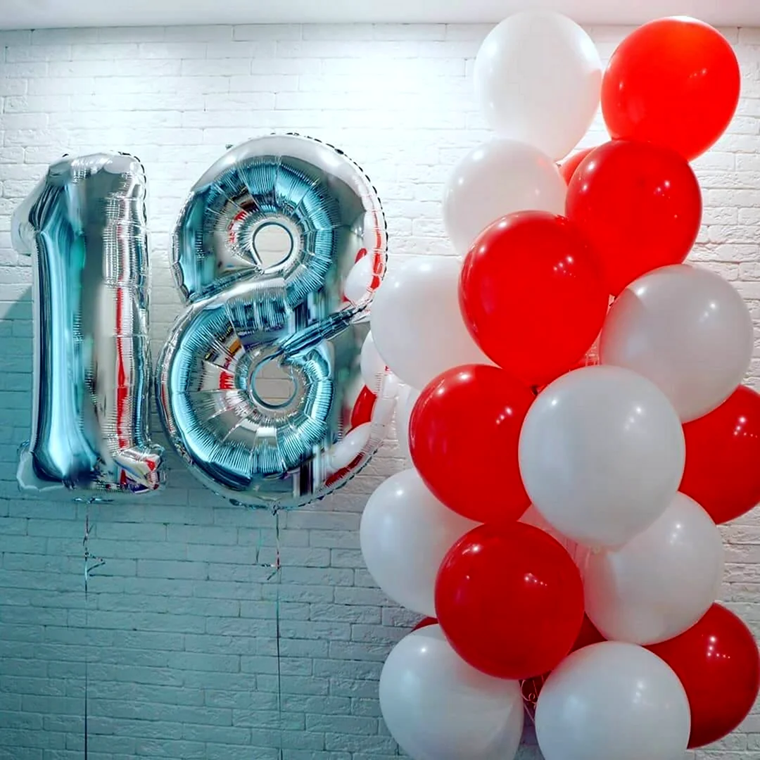 Воздушные шары на 18 лет