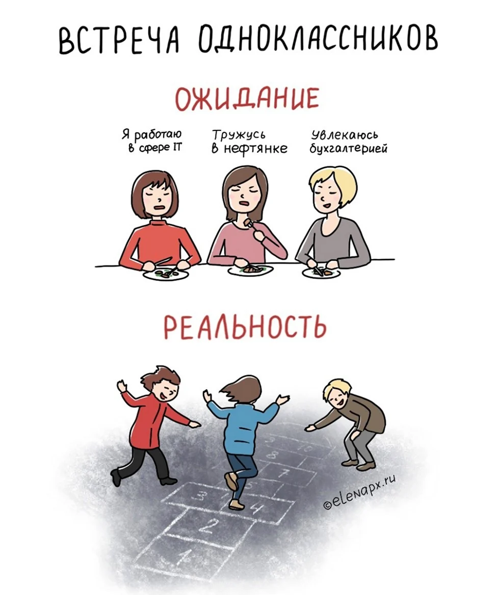 Встреча одноклассников прикол