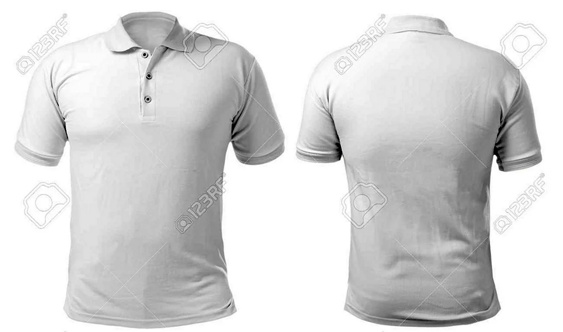 White Polo Front and back