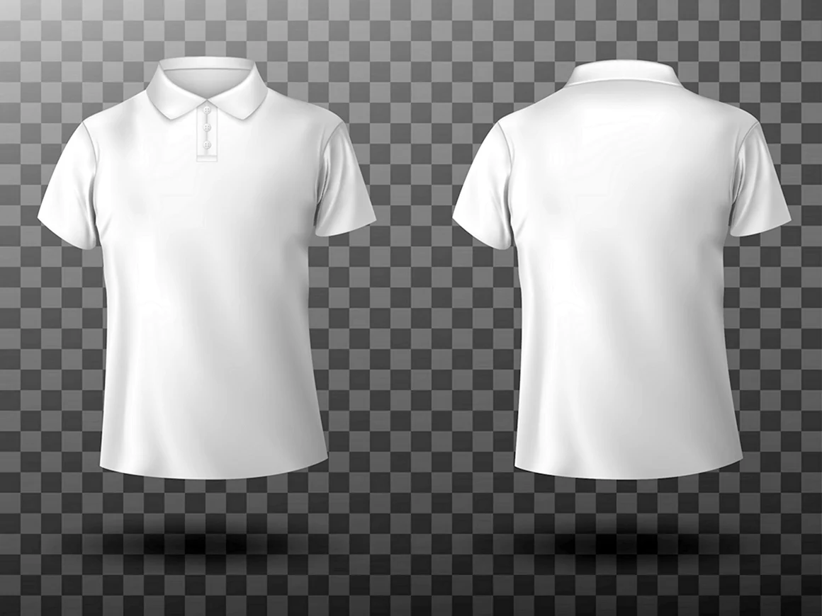 White Polo t-Shirt Mockup