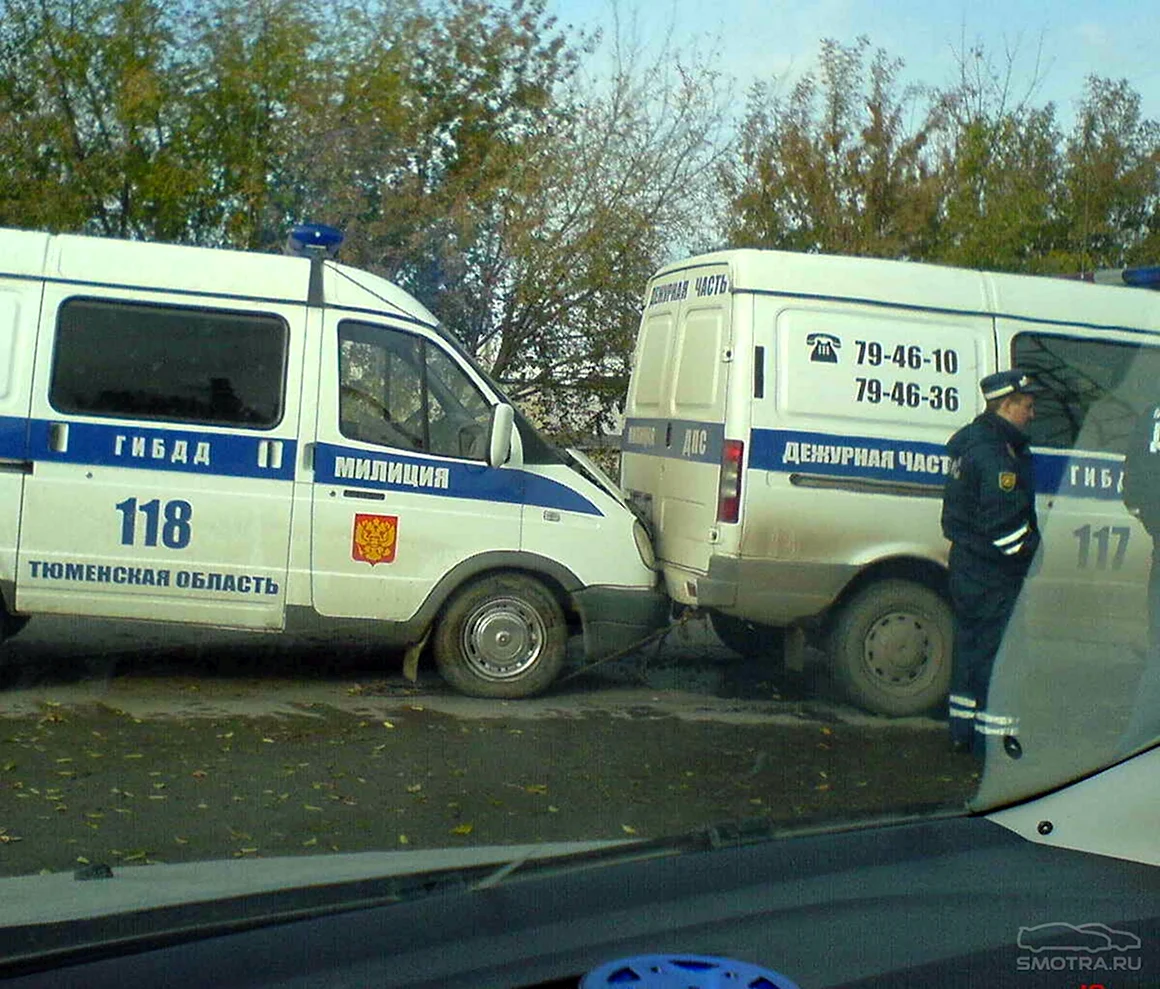 Забавное ДТП С полицией