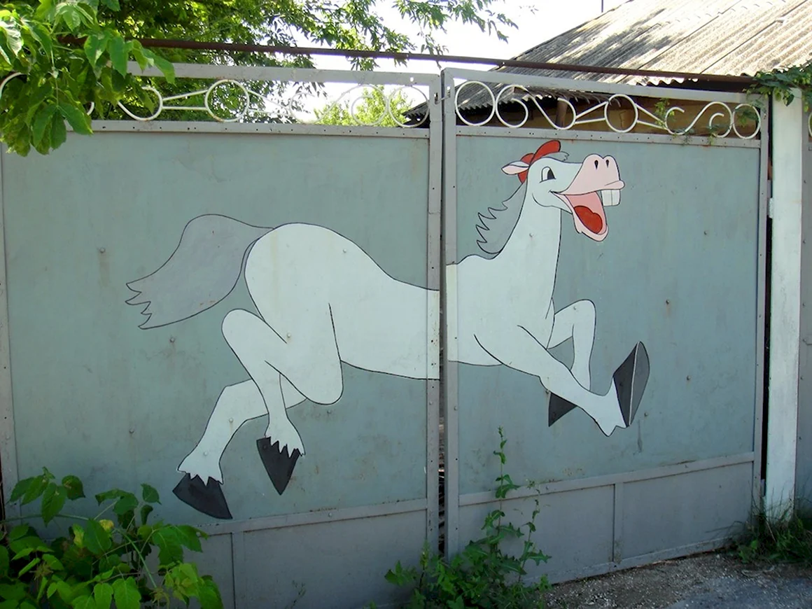 Забор рисунок