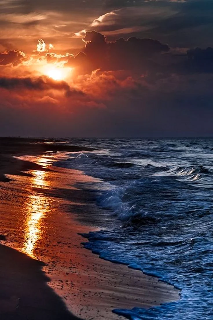 Закат на море