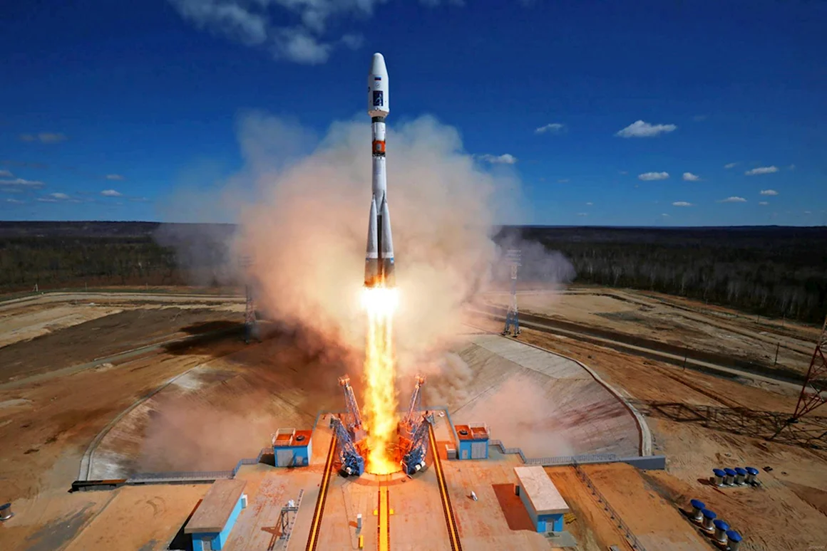 Запуск ракеты с космодрома Восточный