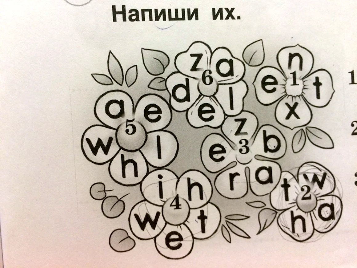 Зашифрованные английские слова