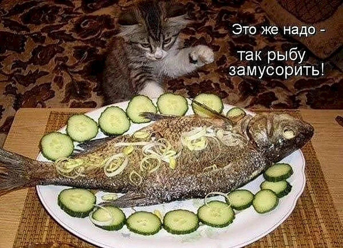 Жареная рыба прикол