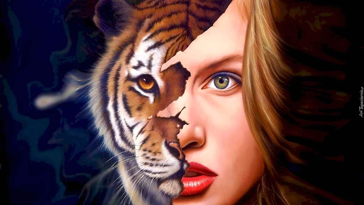 Женщина тигрица