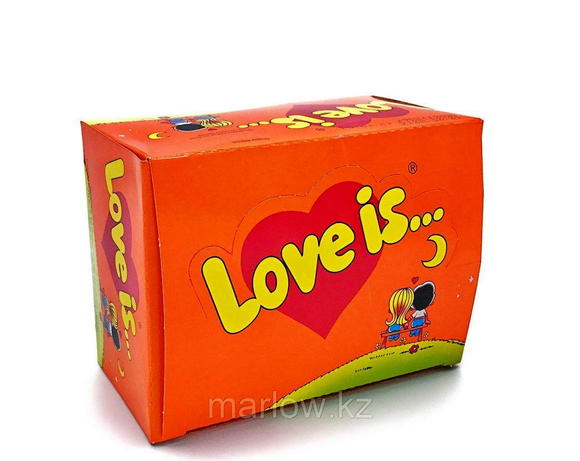 Жевательная резинка Love is апельсин и ананас 100 шт42г 20упаккор