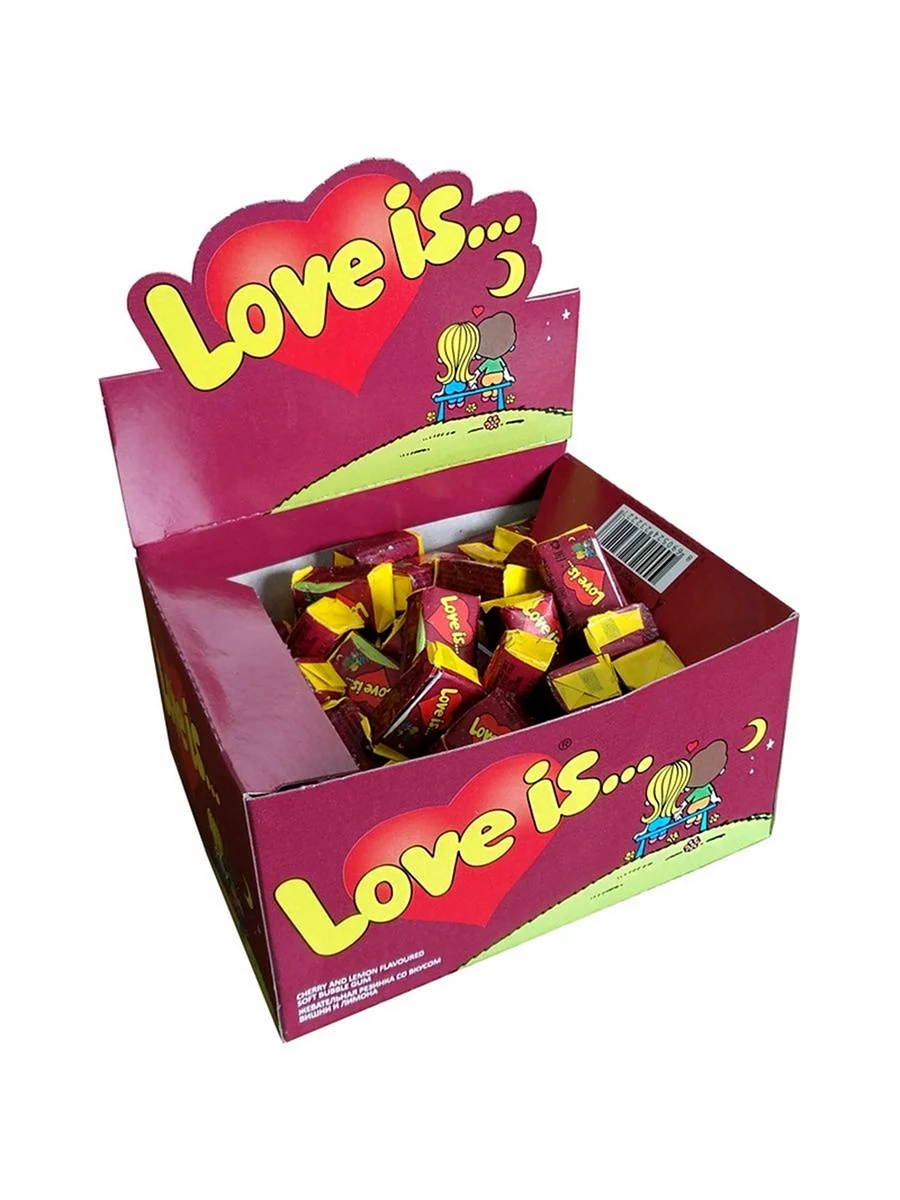 Жевательная резинка Love is ассорти вкусов 5x42 г