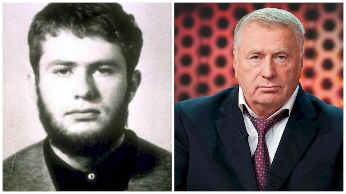 Жириновский в молодости и сейчас
