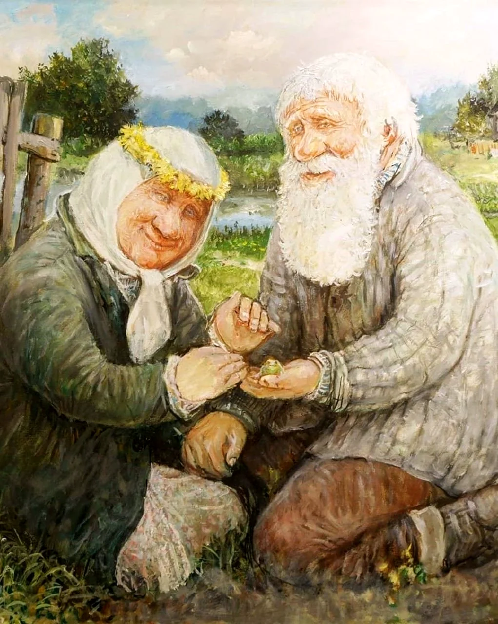 Живопись Леонид Баранов дед да баба