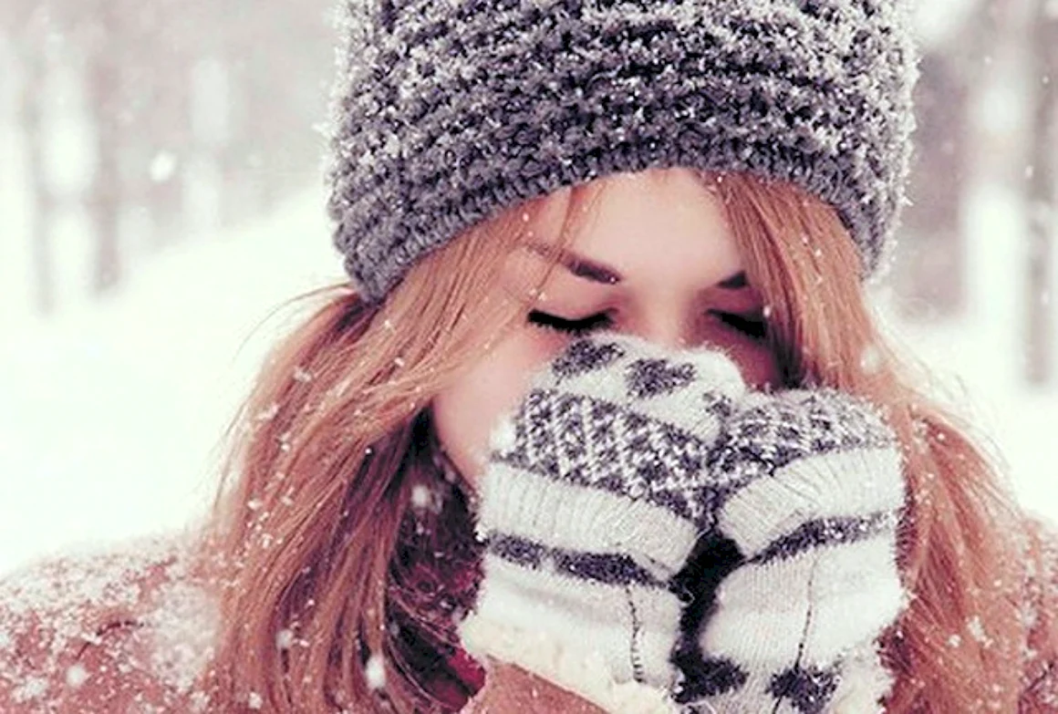 Зимняя ава для девушки