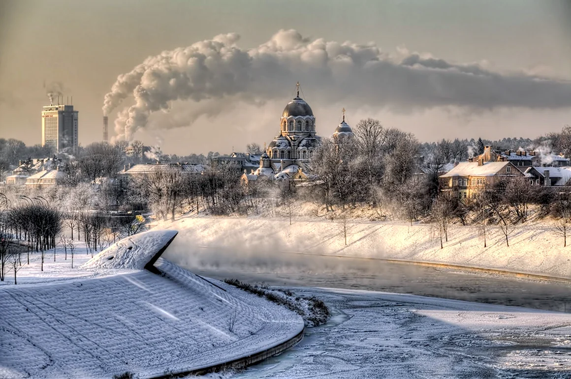Зимний город