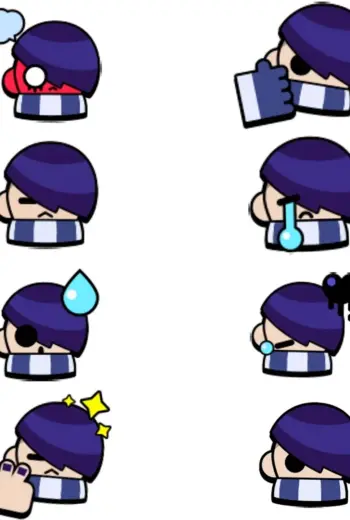 Значки Эдгара из Brawl Stars