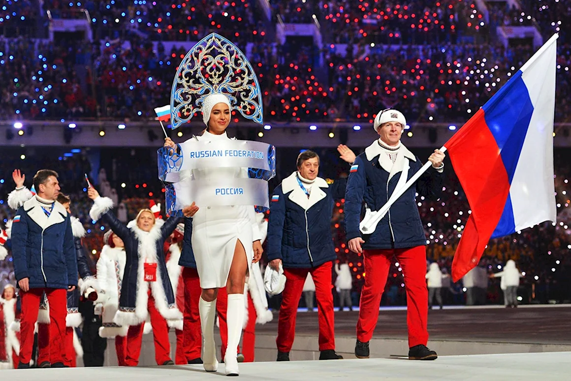 Знаменосец Александр Зубков 2014 Сочи