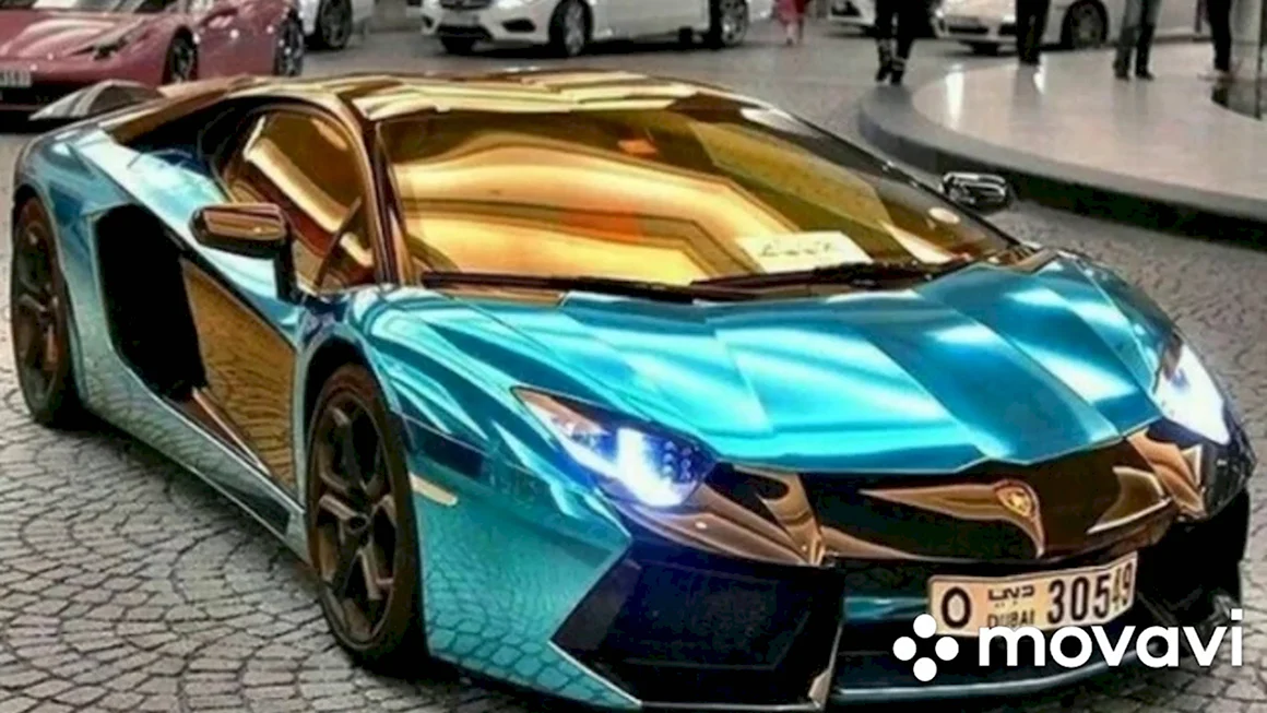 Золотая Ламборгини авентадор