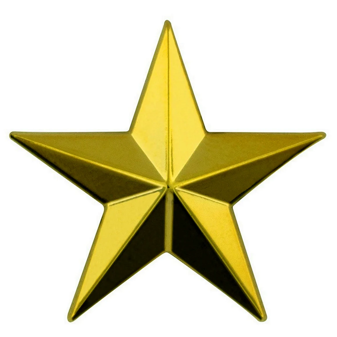 Золотая пятиконечная звезда